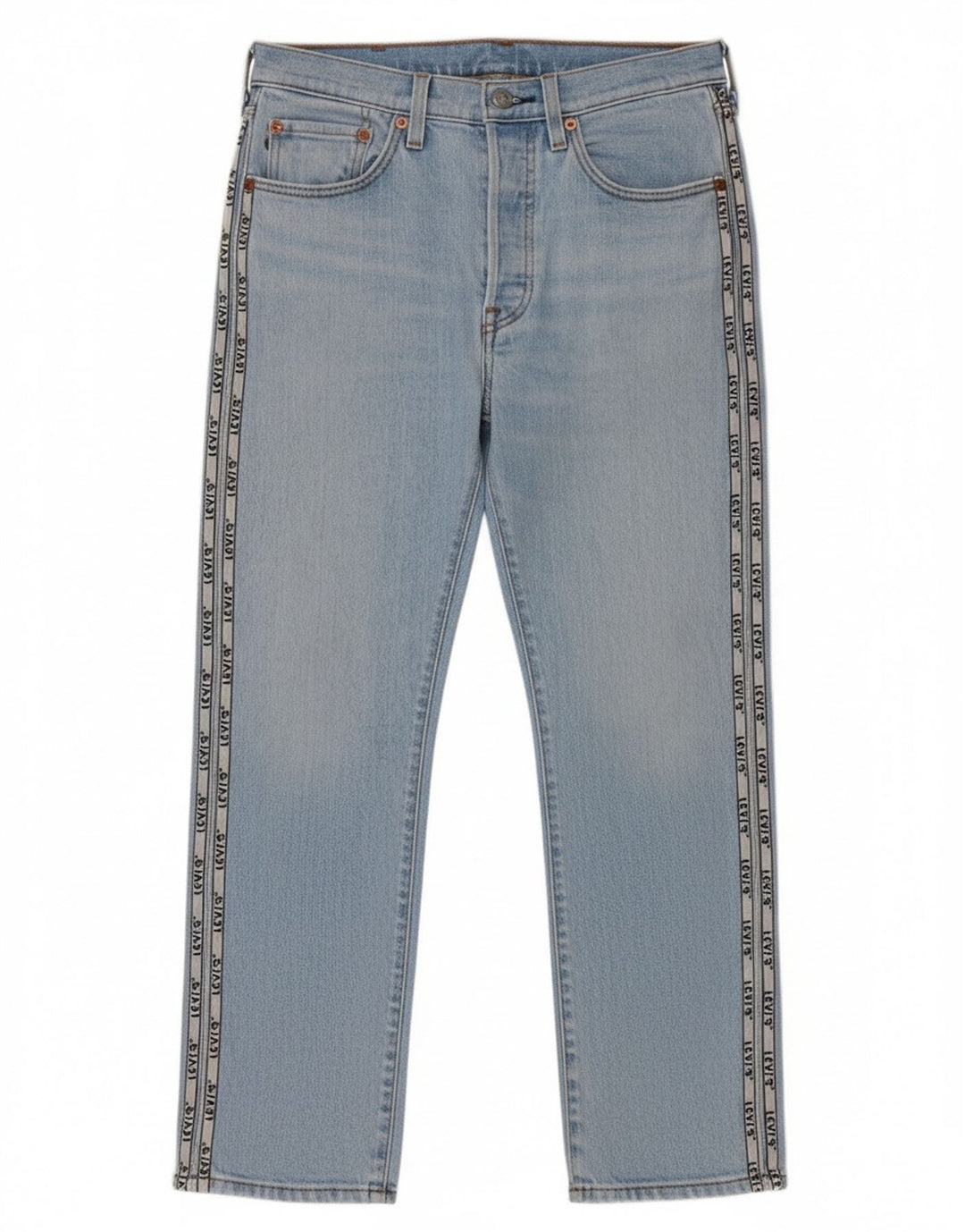Blugi drepti pentru femei Levi's 501 Graphic W26 L26 Bumbac albastru
