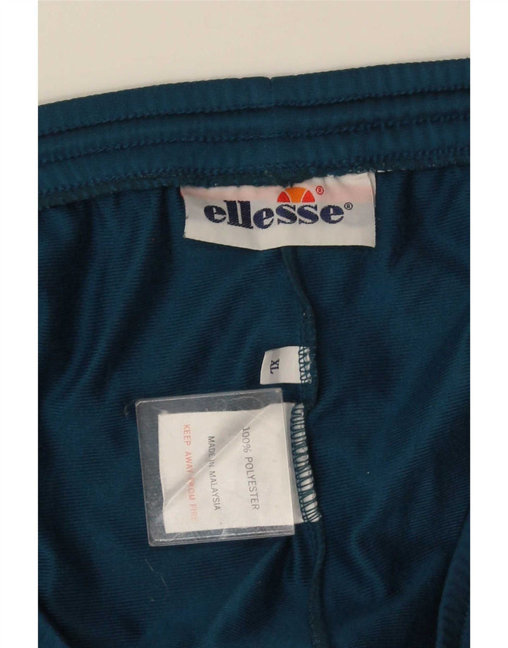 Pantaloni de trening grafic pentru bărbați Ellesse XL, albastru, poliester color bloc