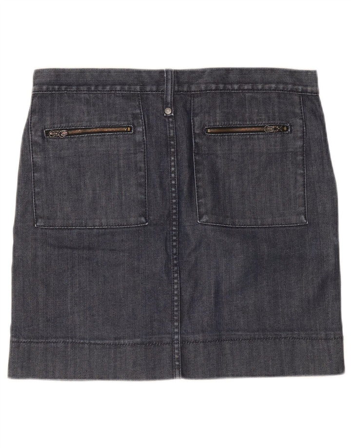 Fusta de blugi pentru femei Benetton W32 mare bleumarin