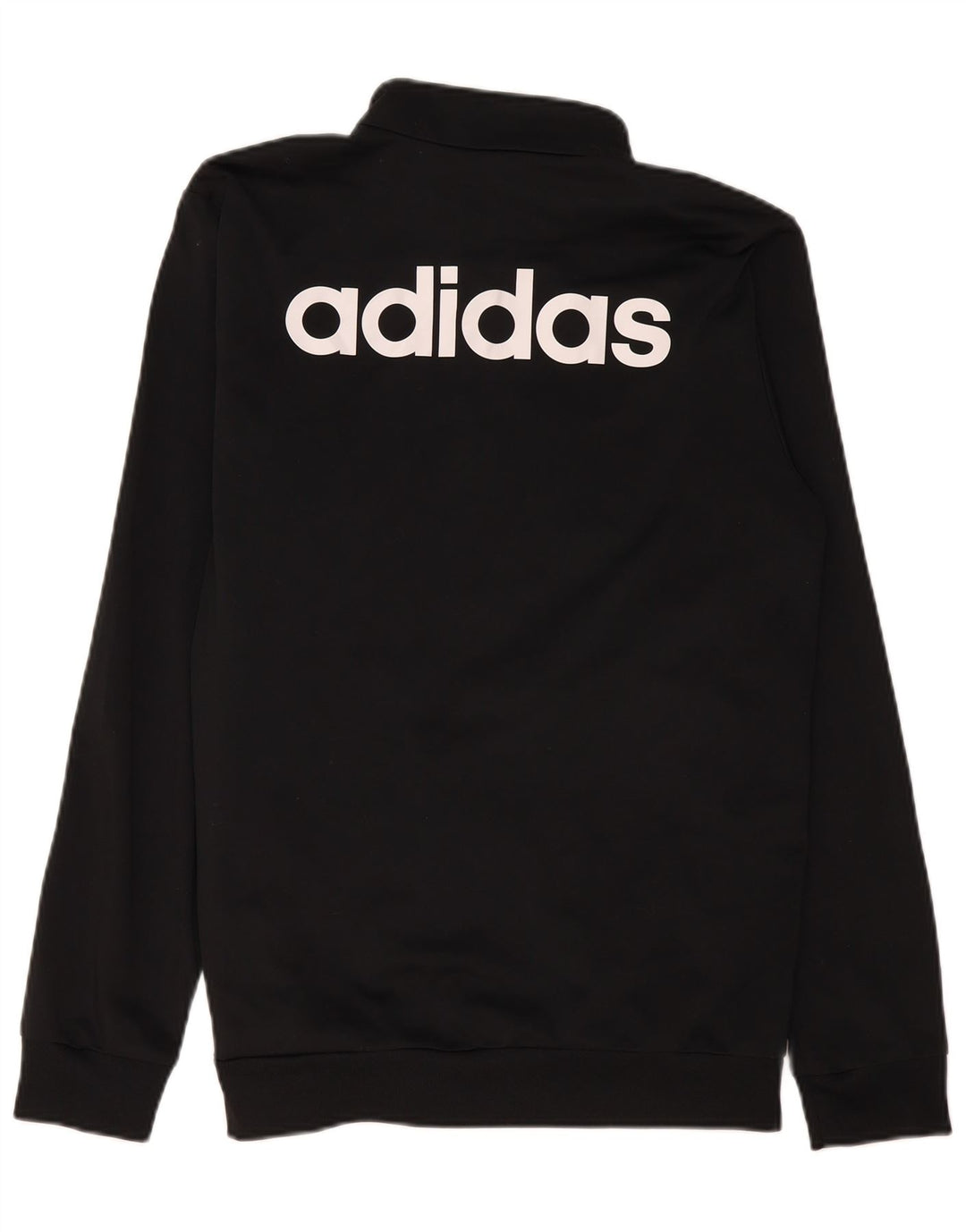 Jachetă de top pentru trening grafic Adidas pentru bărbați, mare, negru, poliester