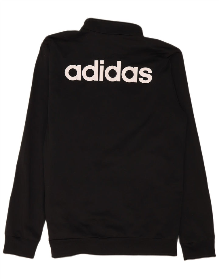 Jachetă de top pentru trening grafic Adidas pentru bărbați, mare, negru, poliester