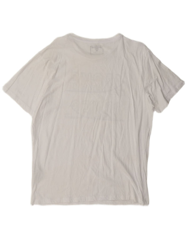 Tricou grafic Jack & Jones pentru bărbați Top XL Bumbac alb