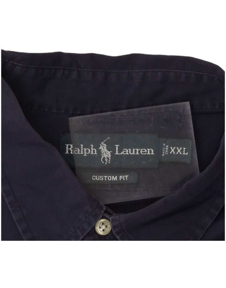 Cămașă personalizată pentru bărbați POLO RALPH LAUREN, bumbac bleumarin 2XL