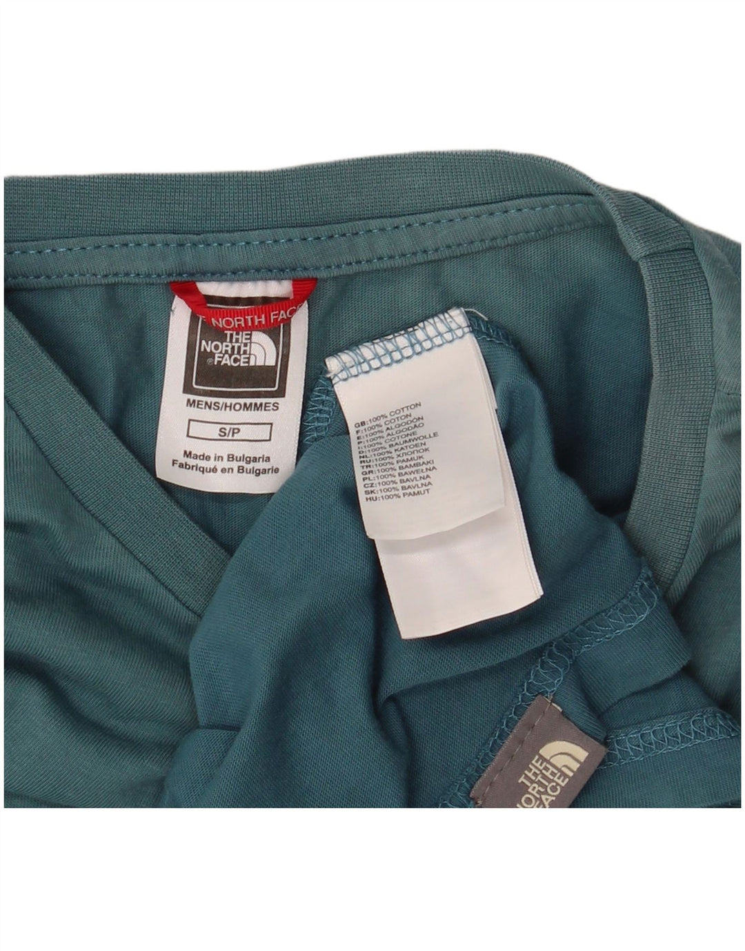 Tricou pentru bărbați The North Face Top Small Blue Bumbac
