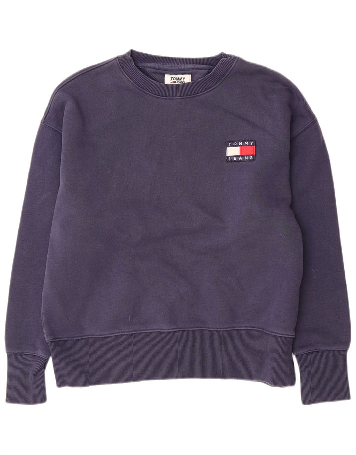 Hanorac pentru bărbați Tommy Hilfiger Pulover mediu din bumbac bleumarin