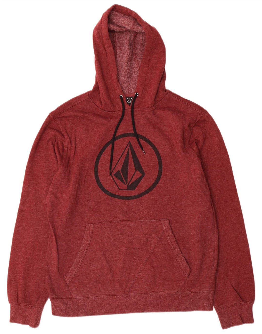 Pulover Volcom pentru bărbați, bumbac maro mediu