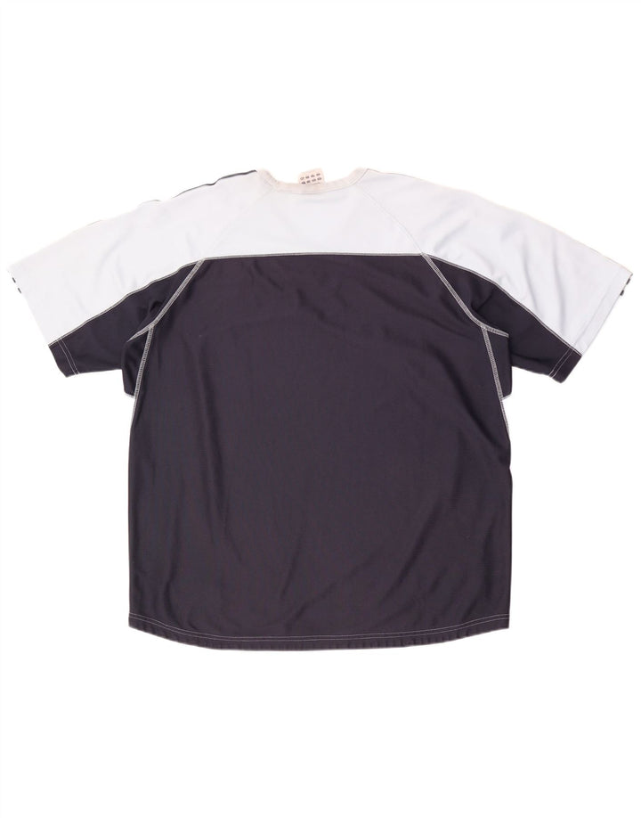 Tricou pentru bărbați Adidas Top XL Albastru Poliester Colorblock