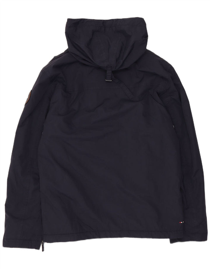 Jachetă Anorak cu glugă Napapijri pentru bărbați, UK 40, mare, albastru, poliester