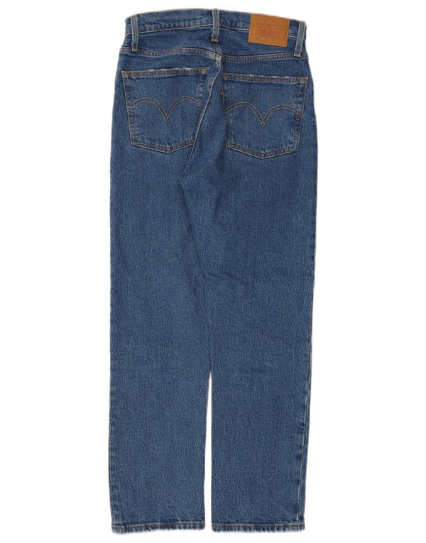 Levi's Womens 501 Straight Jeans W25 L26 Blue Cotton