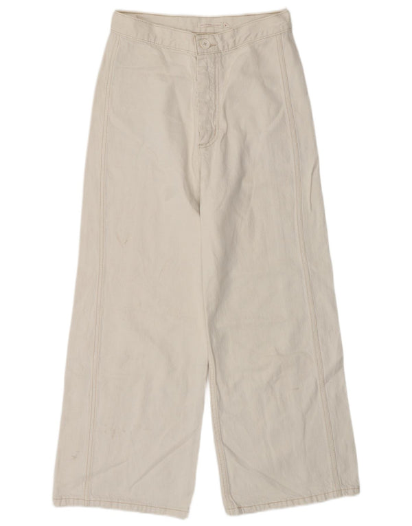 Blugi tăiați pentru femei Ribcage Levi's W27 L26 bumbac alb catifelat