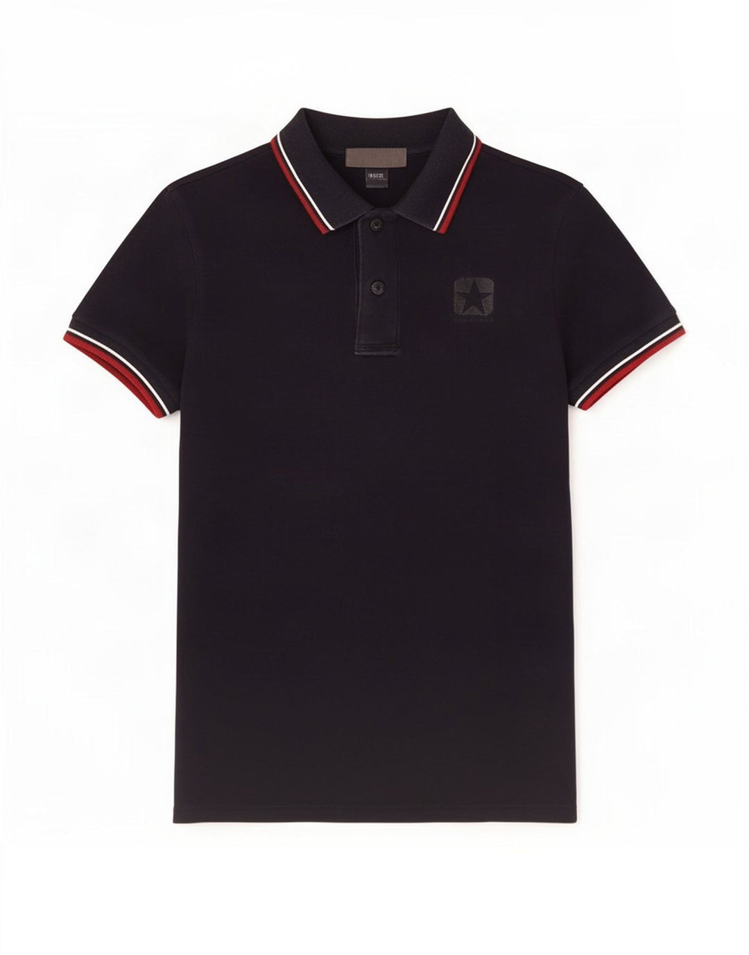 Tricou polo Converse pentru bărbați, bumbac cu dungi, albastru bleumarin