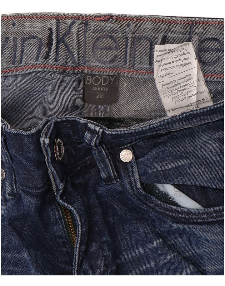 Blugi skinny CALVIN KLEIN Body Fit pentru femei W28 L33 Bumbac albastru
