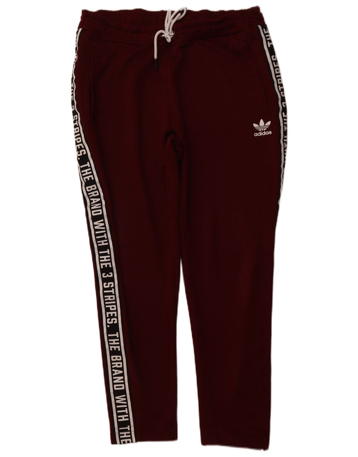 Pantaloni de trening grafic pentru bărbați ADIDAS XL Bordeaux Poliester color bloc