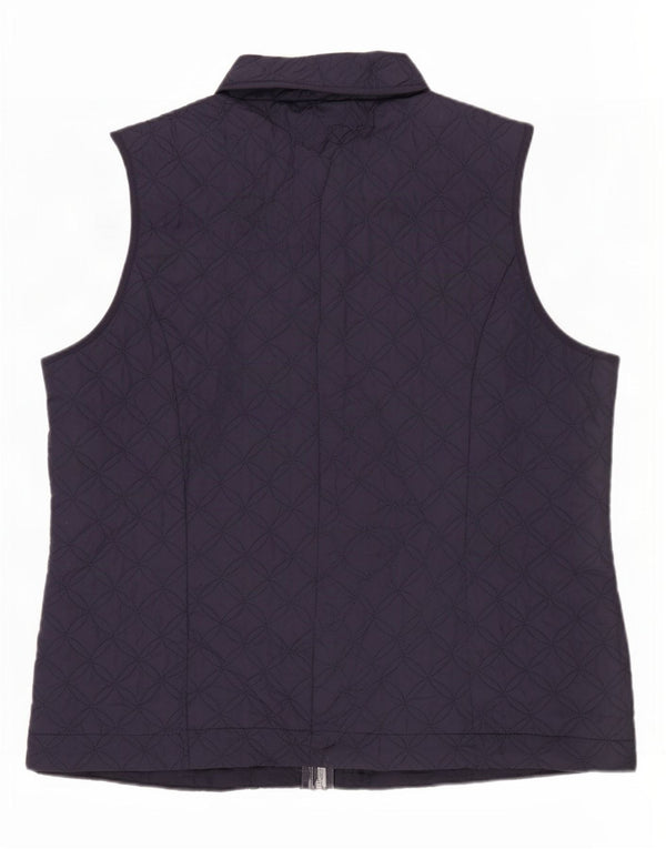 Gilet matlasat pentru femei Marks & Spencer UK 18 XL bleumarin poliester