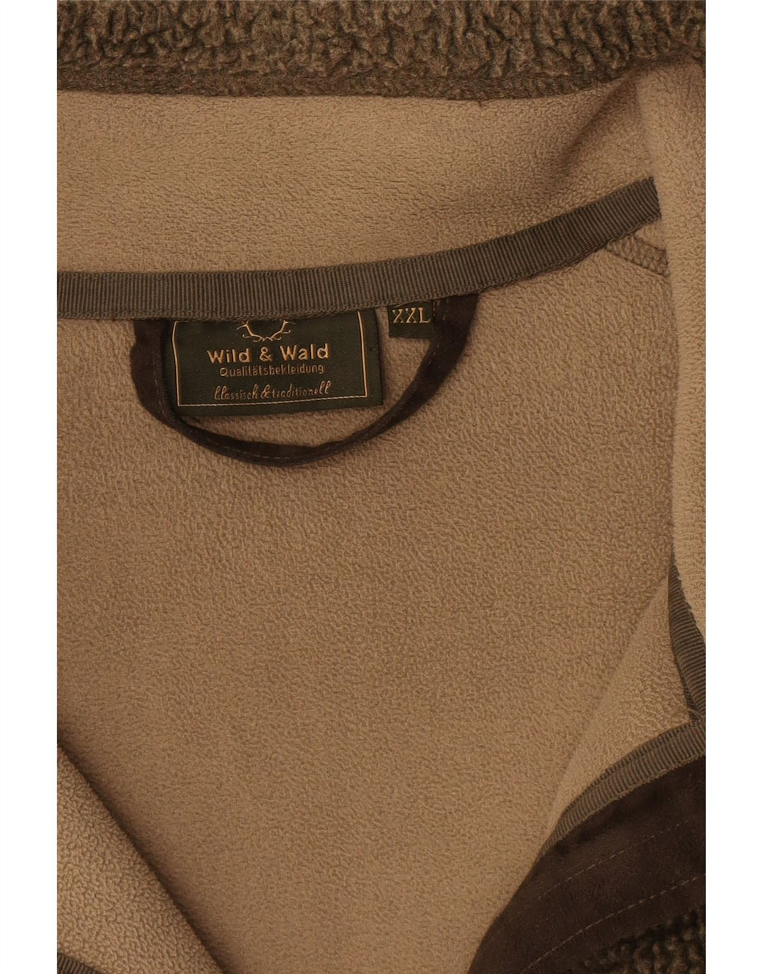 Jachetă vintage pentru bărbați din lână UK 44 2XL Kaki Poliester color bloc