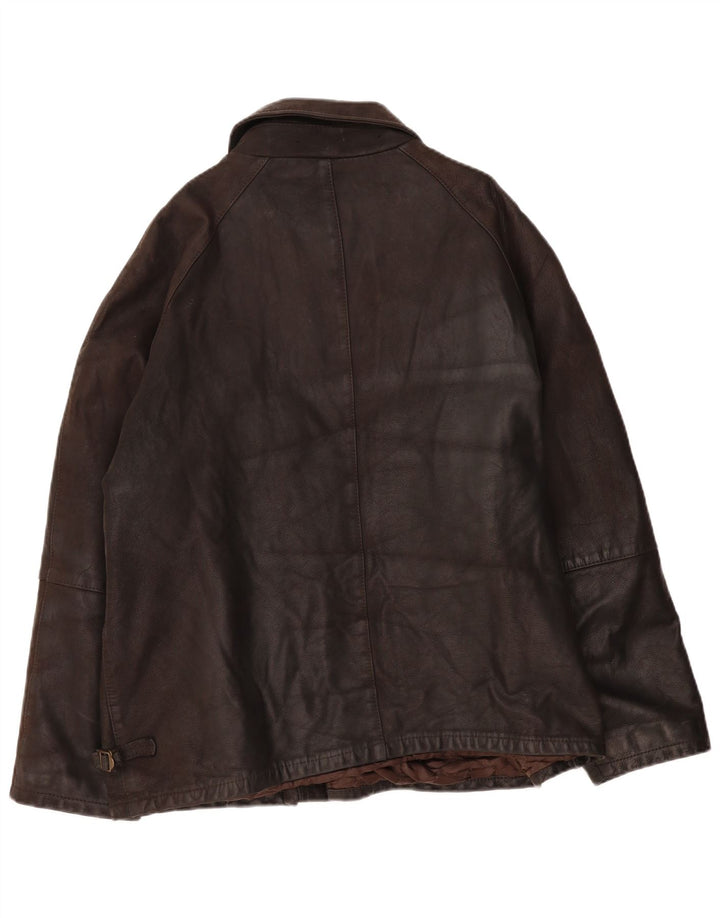 Jachetă de piele pentru bărbați VINTAGE UK 42 XL maro