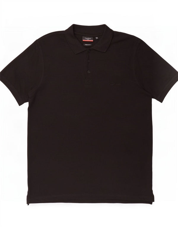 Cămașă polo Pierre Cardin pentru bărbați, cu formă regulată, 2XL, bumbac negru