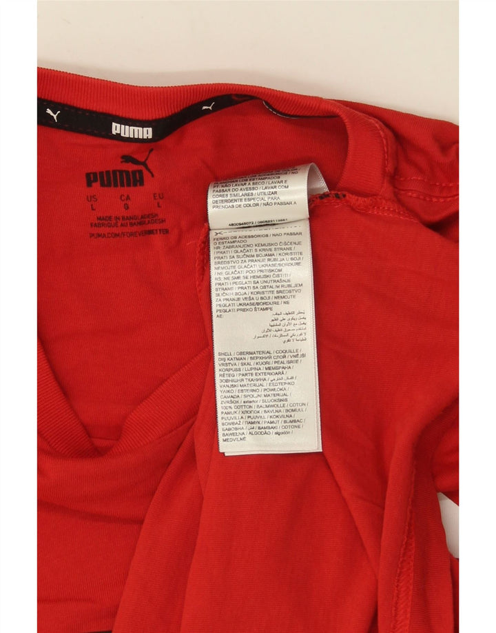 Tricou grafic Puma pentru bărbați Top mare bumbac roșu