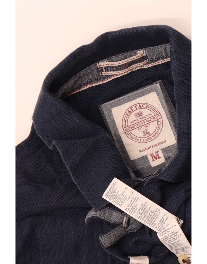 Tricou polo pentru bărbați Fat Face, bumbac mediu albastru bleumarin