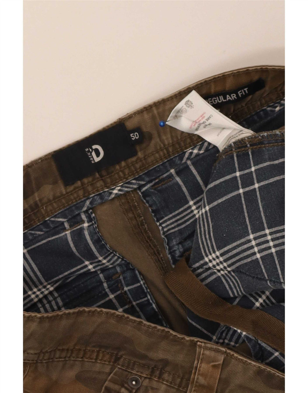 Pantaloni scurți cargo pentru bărbați Dack's Regular Fit IT 50 Large W36 Brown Camuflage