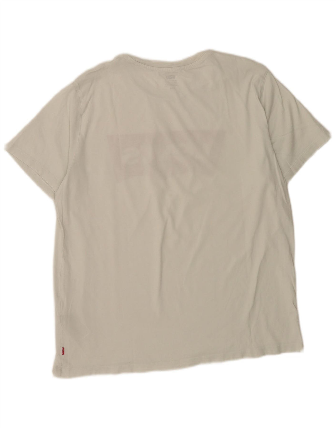 Tricou grafic Levi's pentru bărbați Top mare din bumbac alb