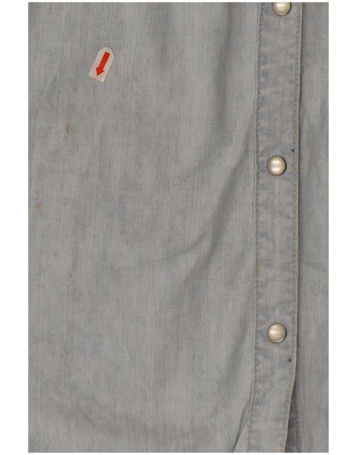 Cămașă denim pentru femei Fat Face UK 16, mare, albastru, bumbac