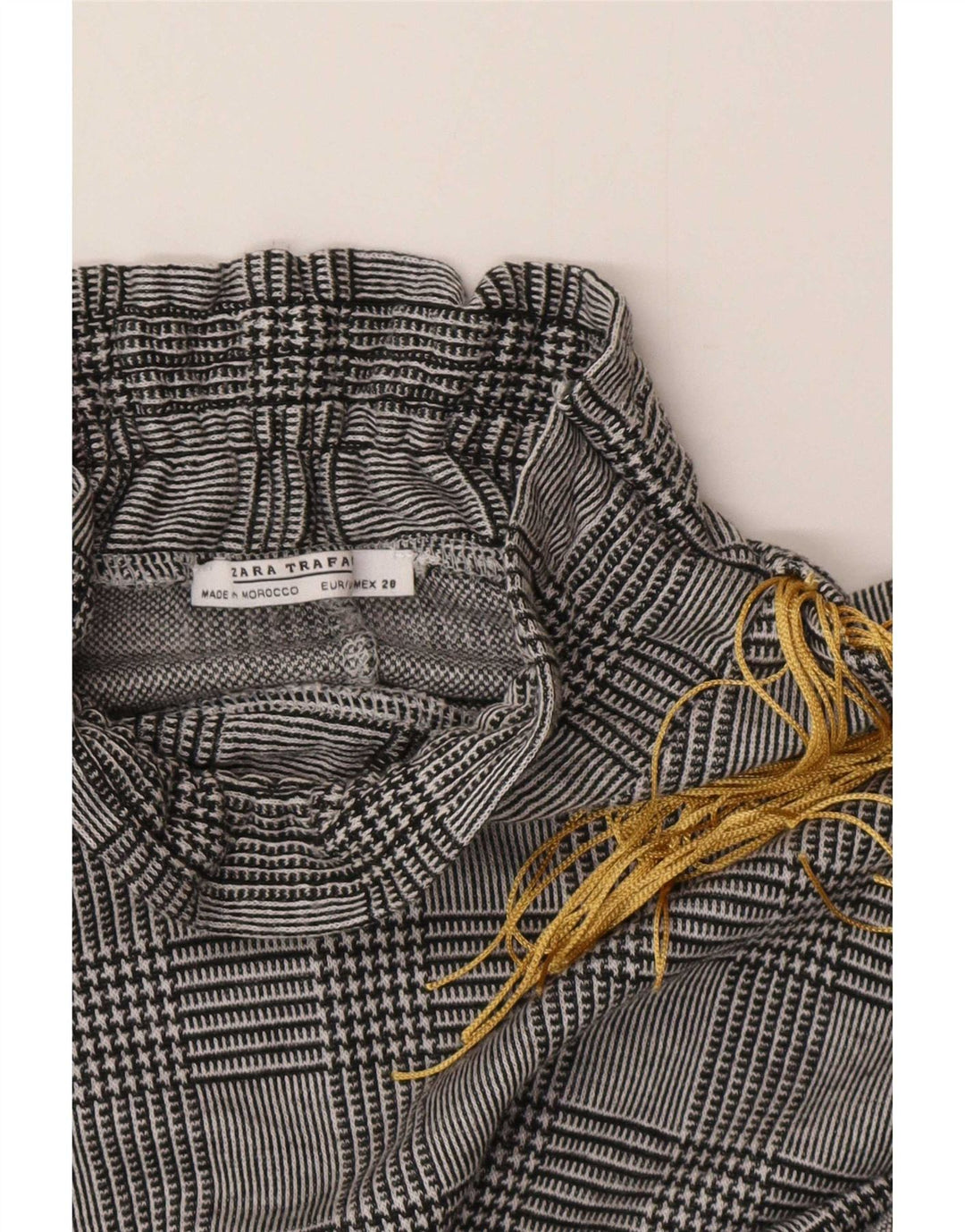Bluză cu mânecă lungă pentru femei Zara UK 12 Medium Gri Classic Check