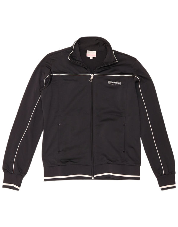 Jachetă de top pentru trening Champion Heritage Fit pentru femei UK 16 Large Black