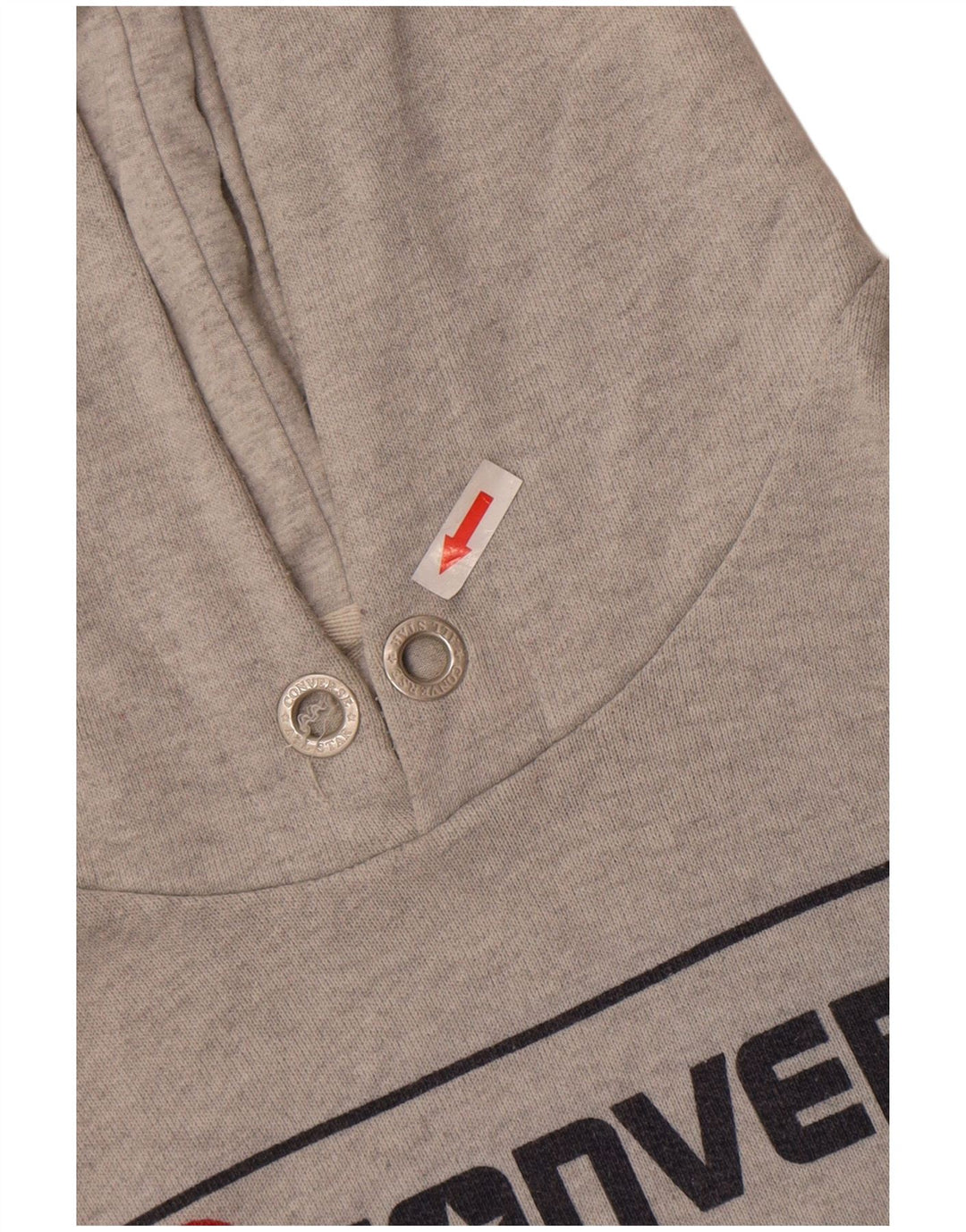 Pulover pentru bărbați Converse Graphic Hoodie Jumper mare, gri, bumbac