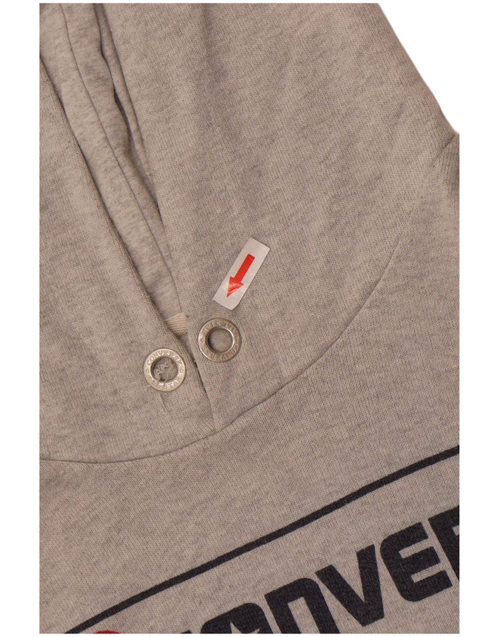 Pulover pentru bărbați Converse Graphic Hoodie Jumper mare, gri, bumbac