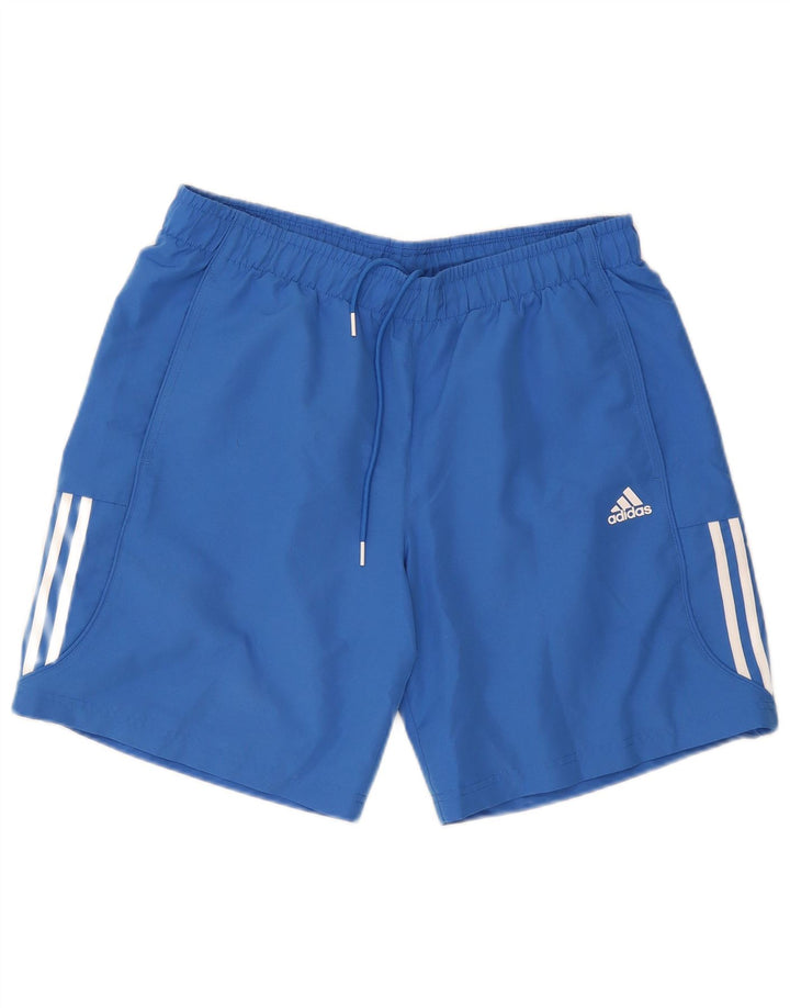 Pantaloni scurți sport pentru bărbați Adidas Climalite, mari, albastru, poliester
