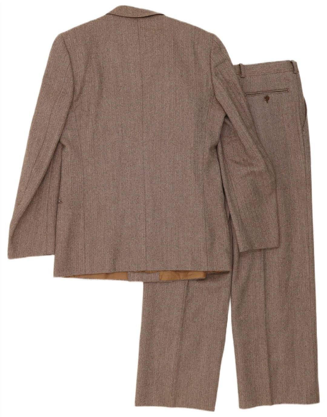 Set 2 piese pentru bărbați Cantarelli IT 50 Large W31 L27 Brown Herringbone