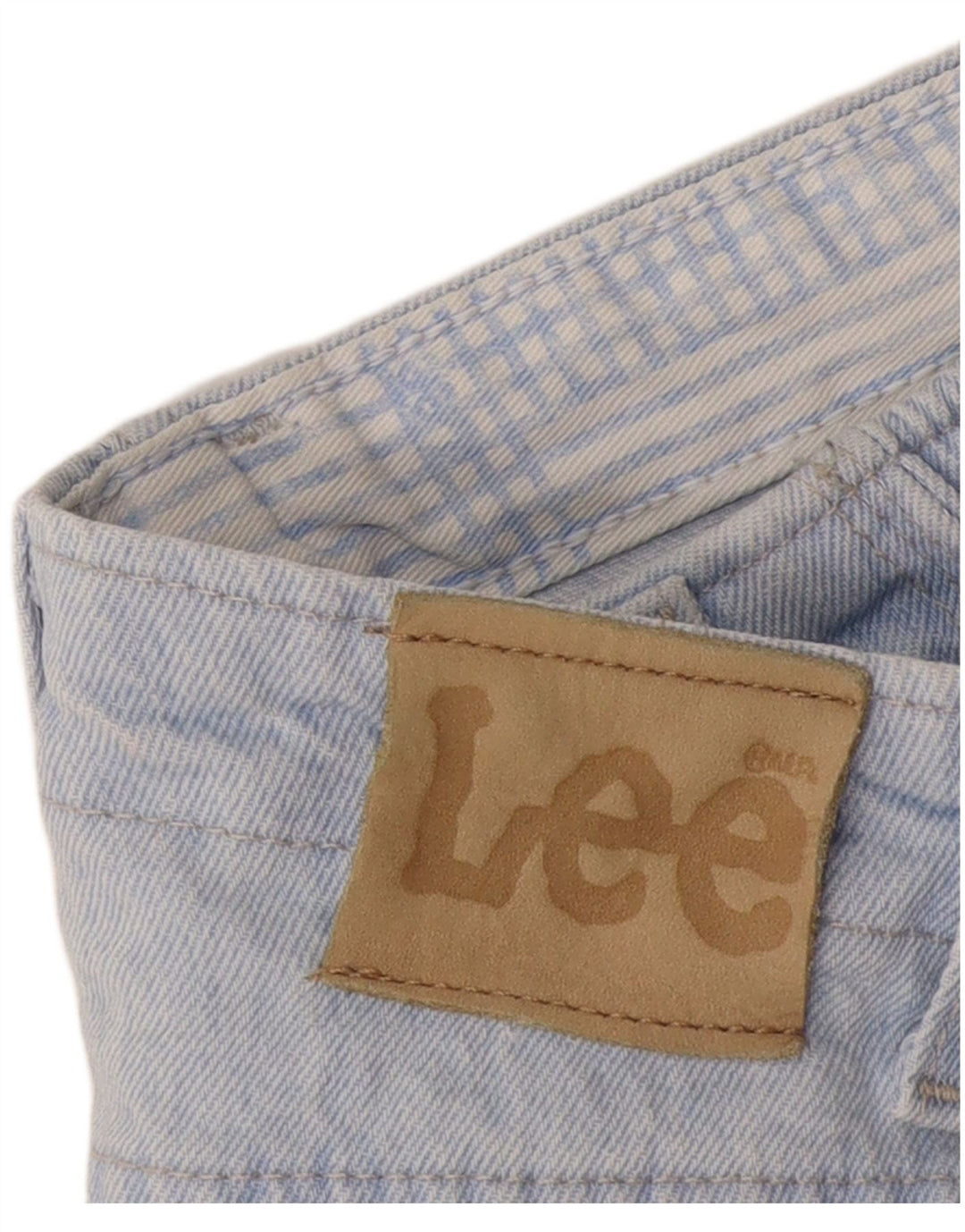 Pantaloni scurți din denim cu talie înaltă pentru femei Lee W30, albastru mediu