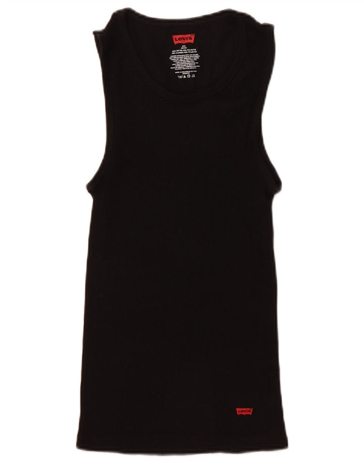 Vestă pentru bărbați LEVI'S UK 38/40, bumbac mediu negru