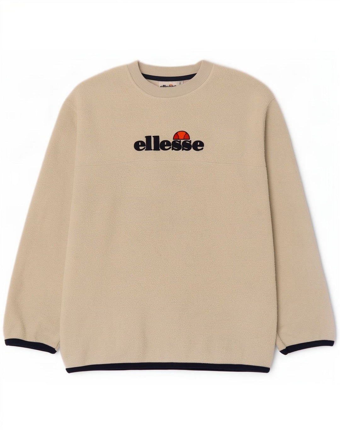 Pulover din lână cu grafică pentru bărbați Ellesse, poliester, bej mic