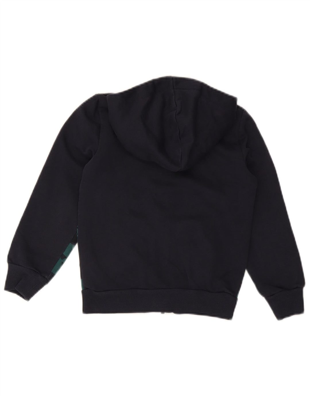 PUMA Boys Zip Hoodie Sweater 7-8 Years Navy Blue Camouflage Cotton Vintage Puma and Second-Hand Puma from Messina Hembry 