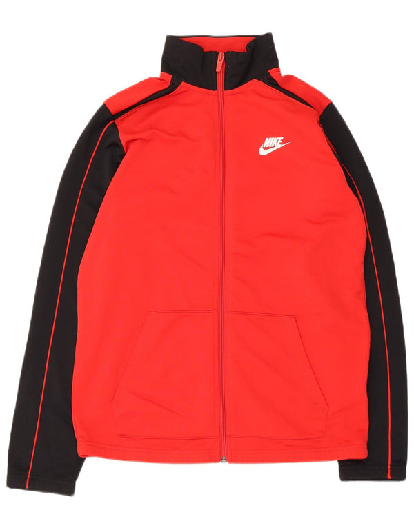 Jachetă de trening pentru băieți Nike 13-14 ani XL poliester color bloc roșu