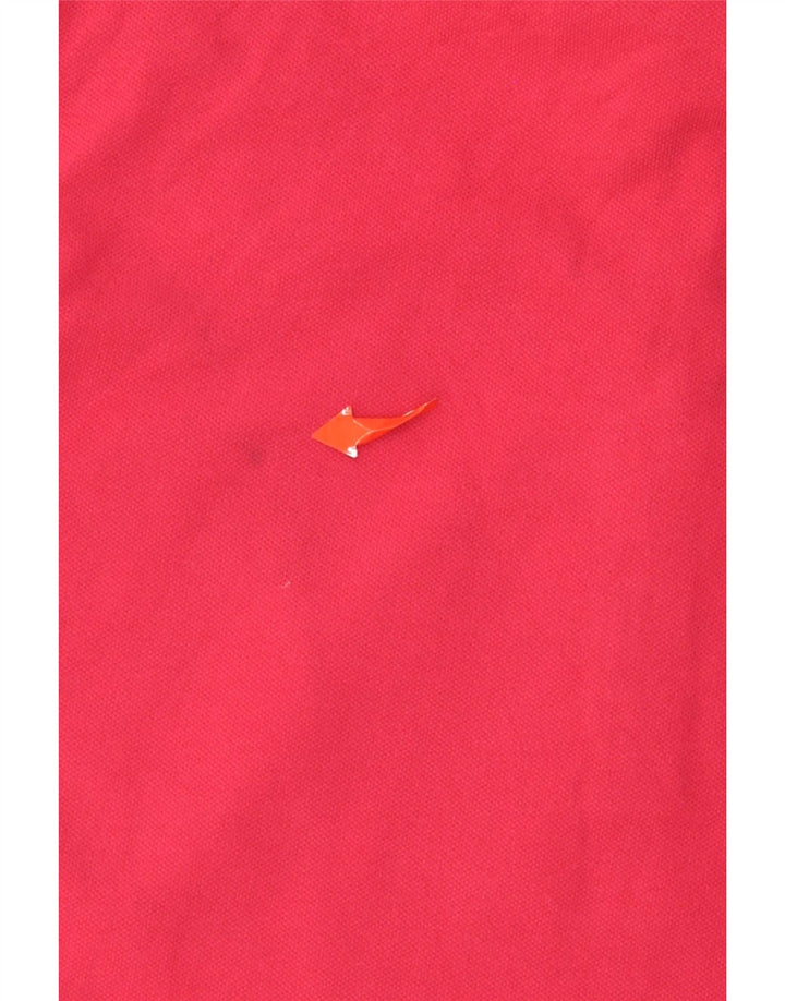 Tricou polo TOMMY HILFIGER pentru femei, cu tăiere clasică, UK 12, bumbac roșu mediu