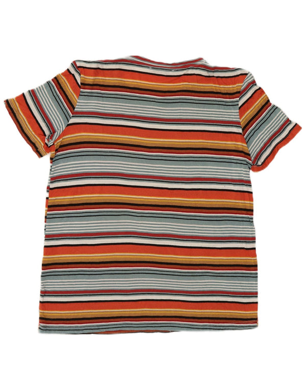Top tricou pentru femei Zara UK 12 Medium, multicolor, în dungi, viscoză