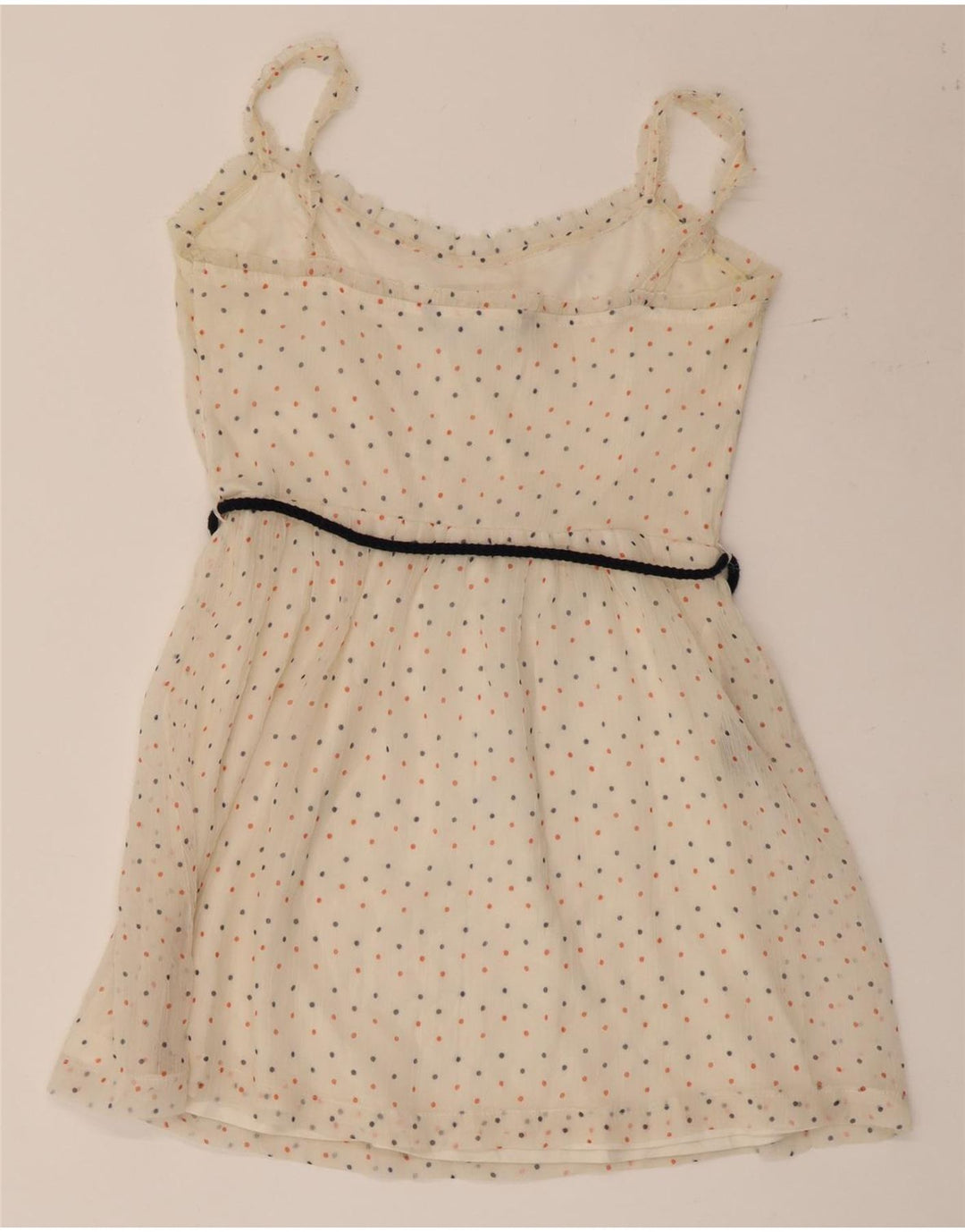 Rochie de soare scurtă pentru femei ZARA UK 12 Medium Bej cu pete