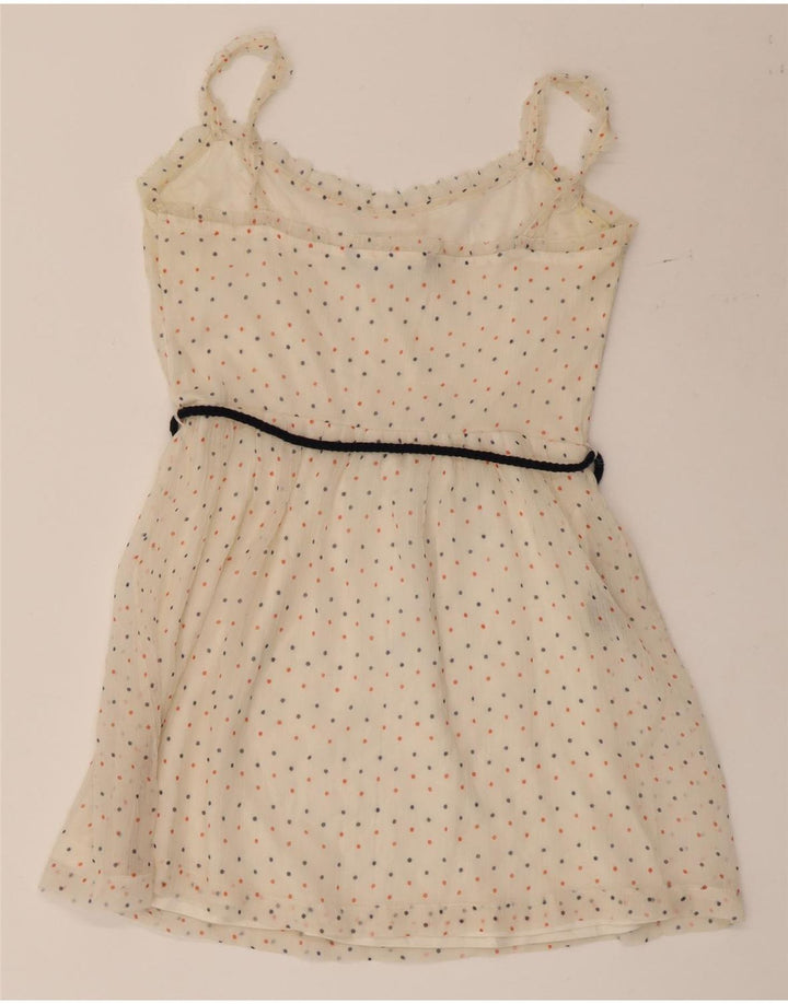 Rochie de soare scurtă pentru femei ZARA UK 12 Medium Bej cu pete