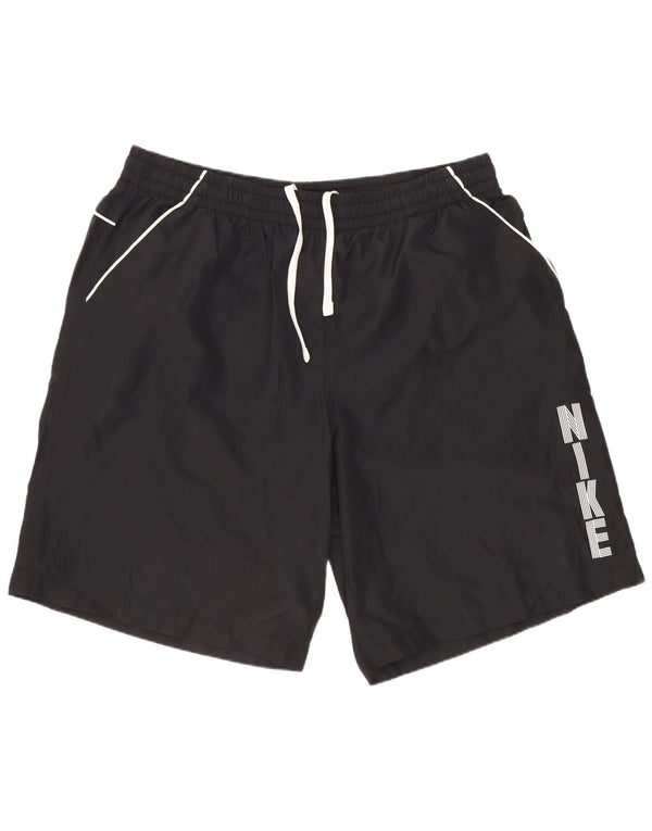 Pantaloni scurți sport grafic Nike pentru bărbați 2XL, poliester negru
