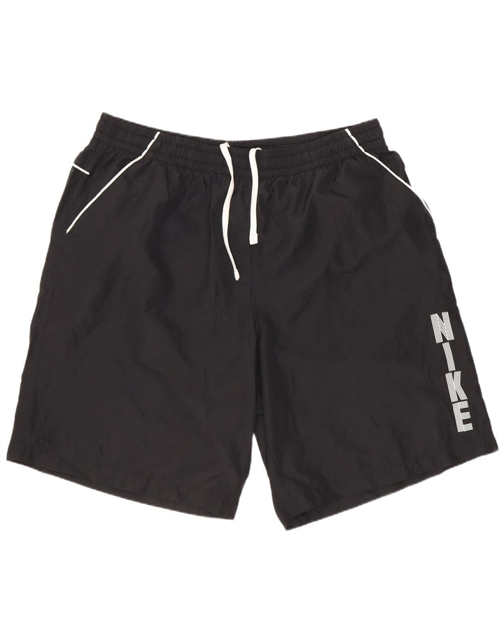 Pantaloni scurți sport grafic Nike pentru bărbați 2XL, poliester negru