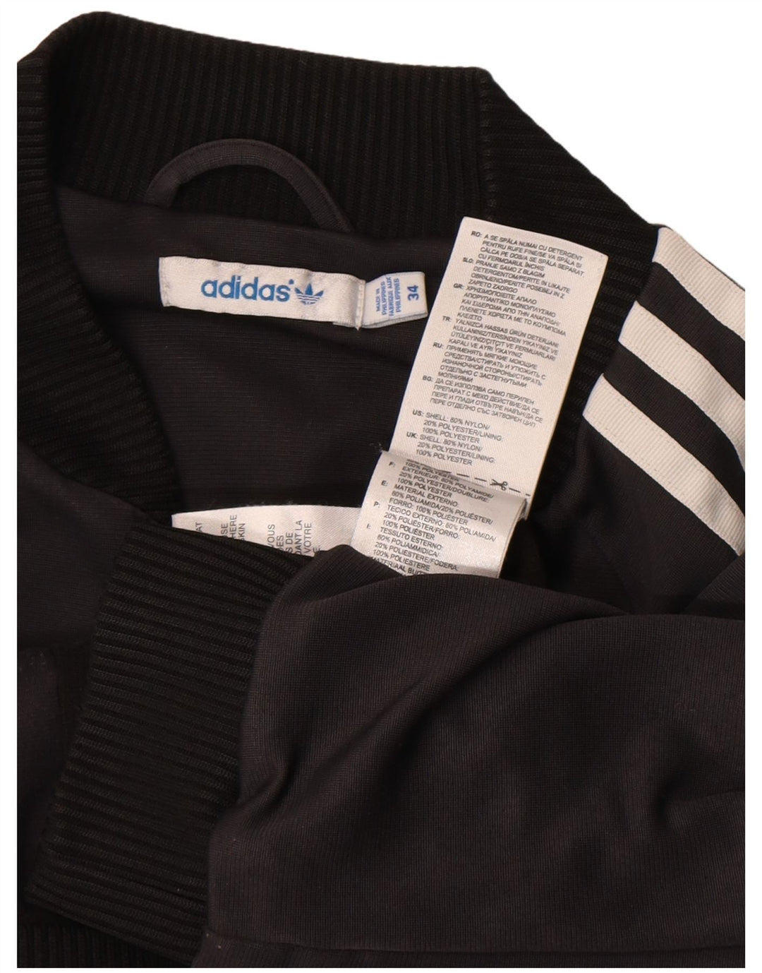 Jachetă de trening pentru femei Adidas EU 34 XS Nylon negru