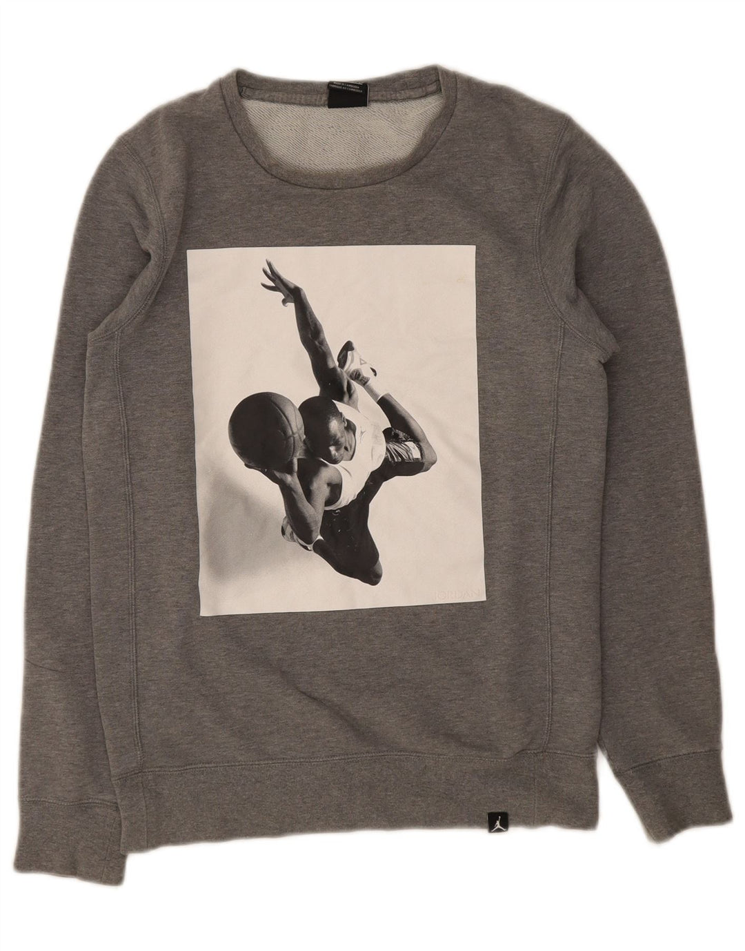 Pulover grafic pentru bărbați Nike XS bumbac gri