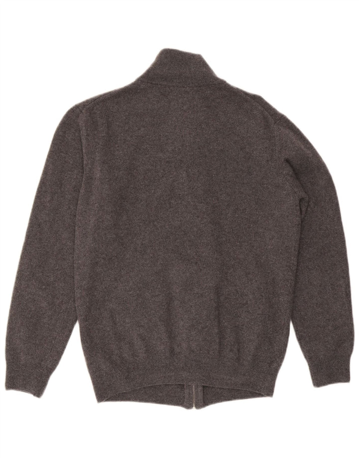 Pulover cardigan pentru bărbați Gant, lână mare, gri