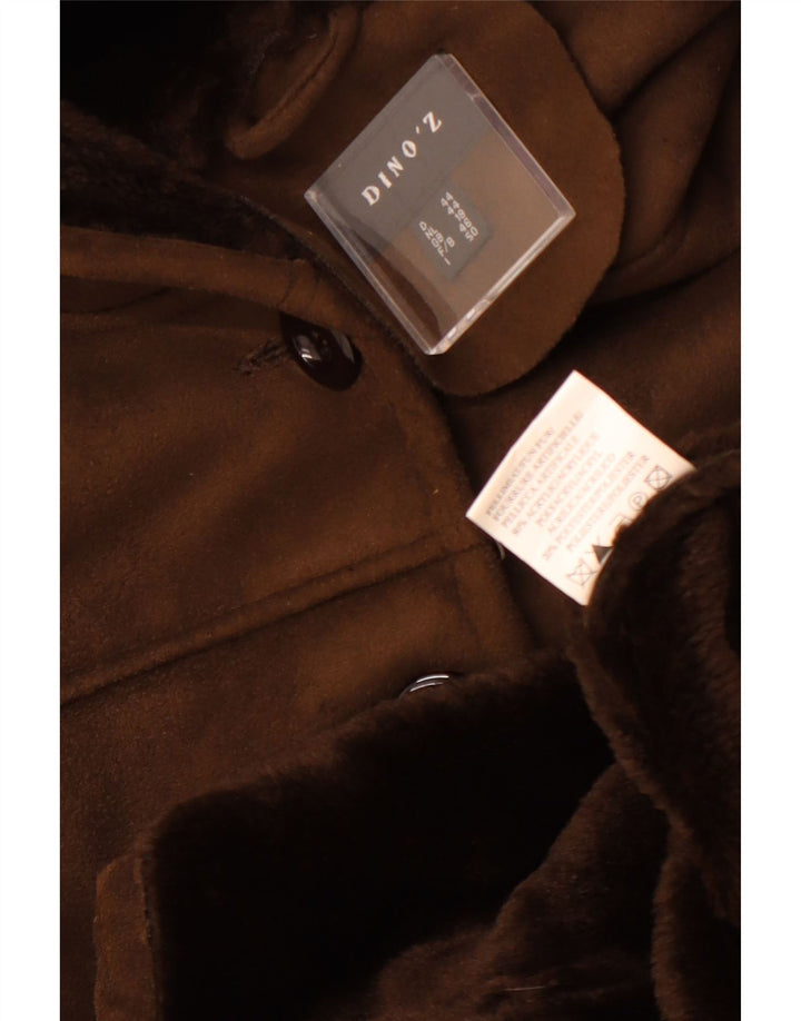 Pardesiu Sherpa pentru femei DINO' Z UK 18 XL Maro Poliester