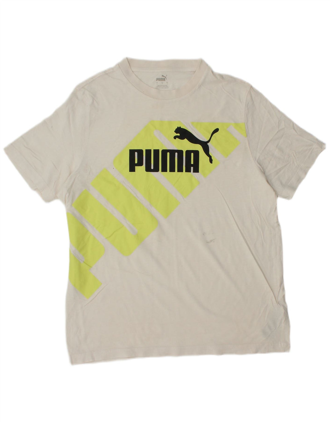 Tricou grafic PUMA pentru bărbați Top Large White