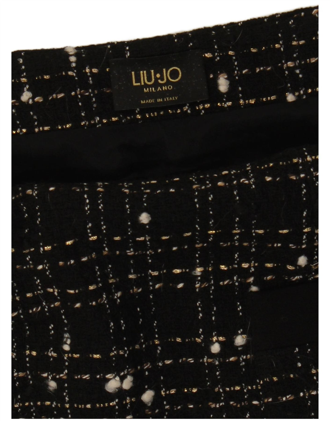 Fusta dreaptă pentru femei Liu Jo W28 Medium Black Check