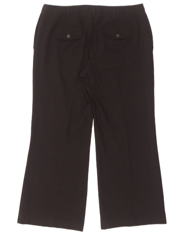 Marks & Spencer Pantaloni de costum pentru femei cu talie înaltă UK 16 Large W34 L28 Negru